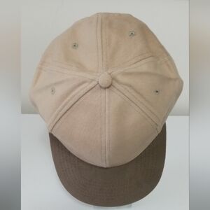 Tan and Brown Men's Cap